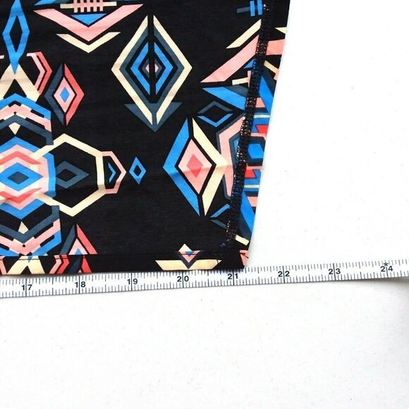 LulaRoe Women's Joy Duster Length Blue Aztec Print Vest Cardigan - Picture 6 of 9